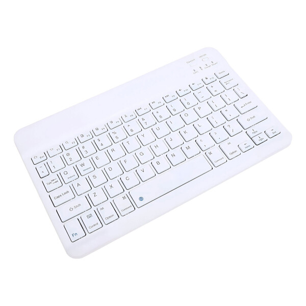 Teclado + Mouse Inalambricos Bluetooth Ultra Finos Elegantes Color Blanco