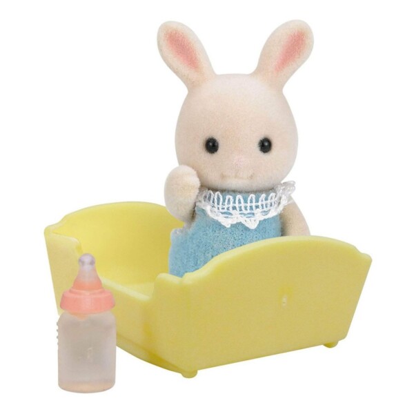 Sylvanian Families Conejo Bebé + Cuna Figura Juguete Niños Sylvanian Families Conejo Bebé + Cuna Figura Juguete Niños