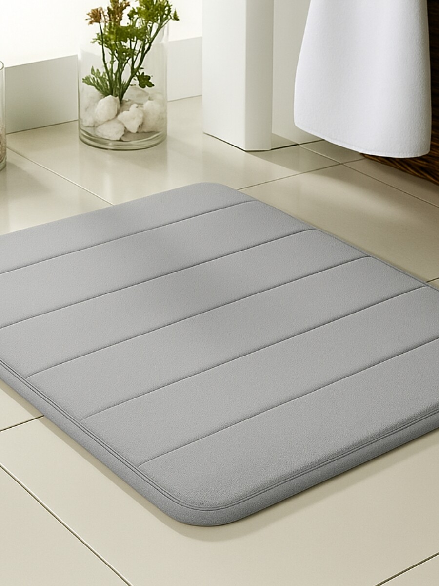 ALFOMBRAS DE BAÑO ACOLCHONADAS - gris 