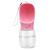 Bebedero Portatil Mascotas Botón Dispensador Agua Viaje Color Variante Rosa