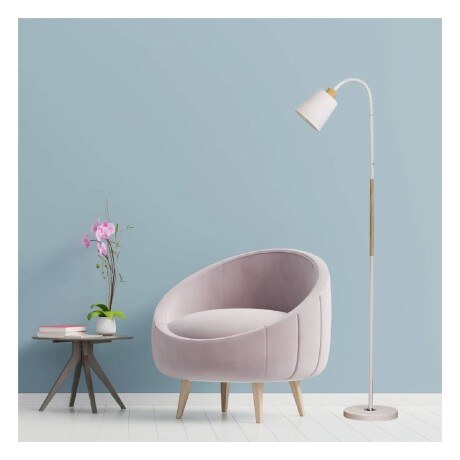 Lámpara De Pie Lumax Nórdica Flexible 1.5 M Blanco