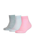 Medias de Niños Puma Plain Quarter Socks 3 Pares Rosado - Blanco - Gris