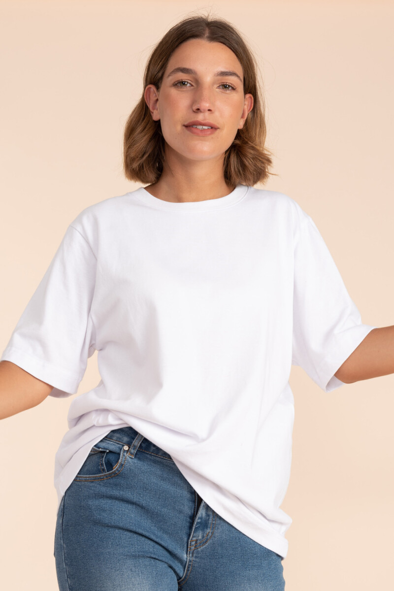 Camiseta larga - Blanco 