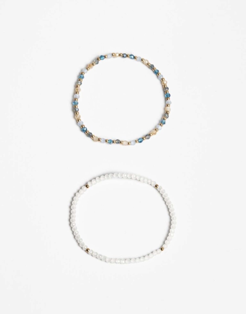 Set De Pulseras Elásticas - Dorado 