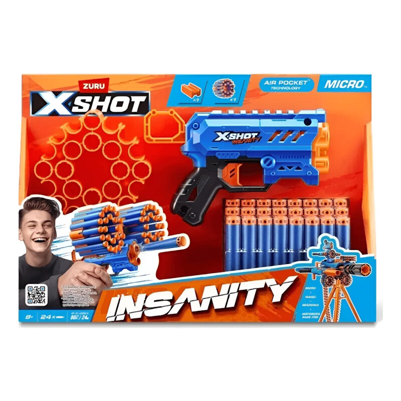 Lanzador Juguete X Shot Micro C/24 Dardos 36795 Lanzador Juguete X Shot Micro C/24 Dardos 36795