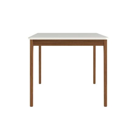 Mesa de comedor Ella - Con vidrio - 180 Canela y Off White