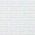 REVESTIMIENTO AUTO ADHESIVO 3D 70 X 77 CM X 4 MM - LADRILLO BLANCO REVESTIMIENTO AUTO ADHESIVO 3D 70 X 77 CM X 4 MM - LADRILLO BLANCO