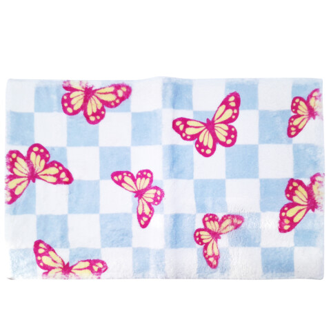 Alfombra Rectangular con mariposas 45x65cm Alfombra Rectangular Con Mariposas 45x65cm