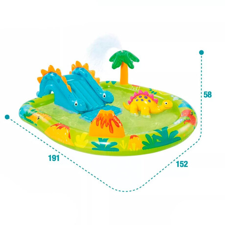 Centro De Juegos Intex Piscina C/tobogán Y Fuente Inx057166