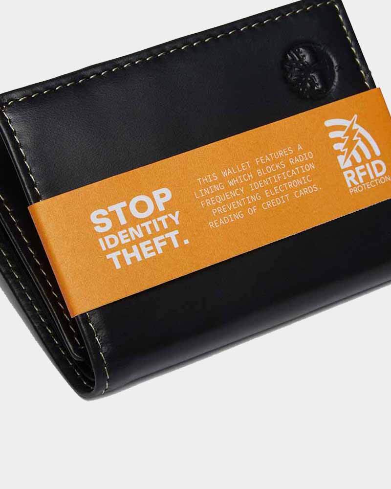 Billetera Smooth Trifold Hombre Black