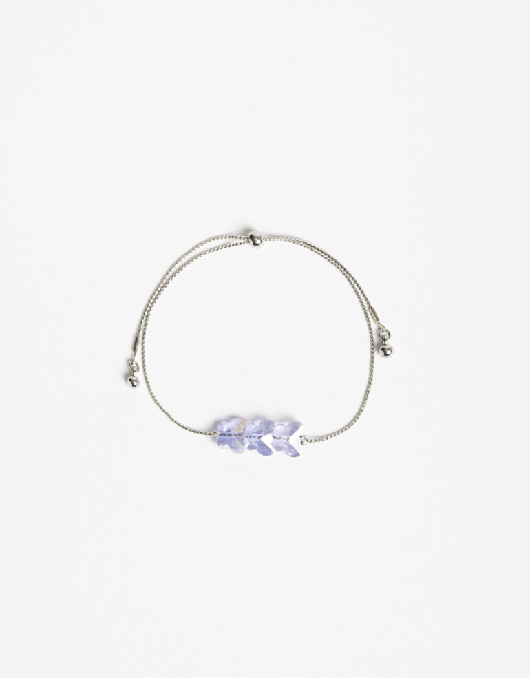 Pulseras Flexibles Special Price Pulsera Flexible Con Mariposas - Plateado Rodio