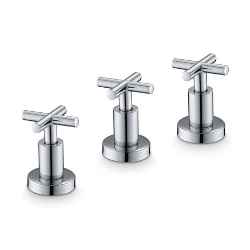 Griferia Bimando De Bidet Volante Cruz Serie Viterno Aqualia CROMO