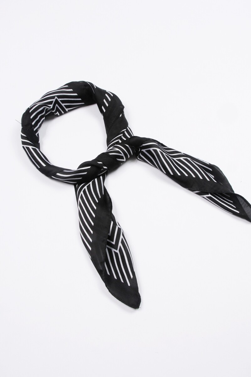 Pañuelo laberinto negro