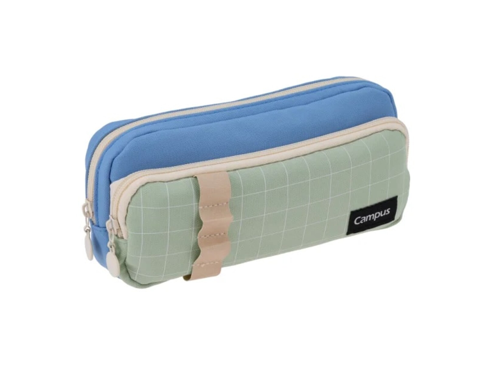 Cartuchera Campus Cuadrille - Azul y Verde 