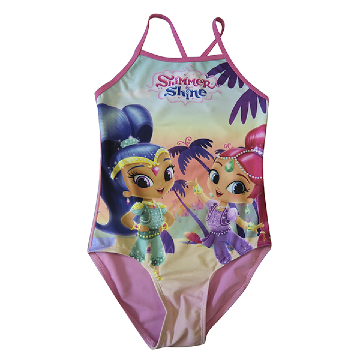 Malla Entera Playa Infantil Shimmer & Shine Oficial 
