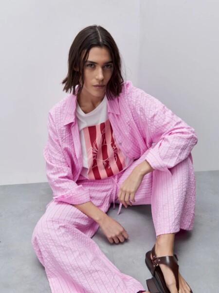 PANTALON D.CASSIN ROMA ROSADO