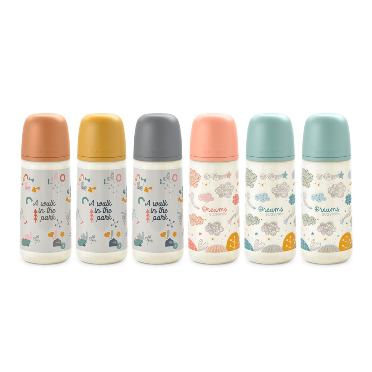 Mamadera Suavinex Anatomica 360 Ml. +6m Colores Surtidos 