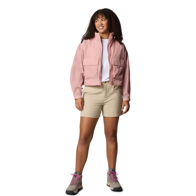 Campera Paracutie Cropped Cargo Mujer Eraser Pink