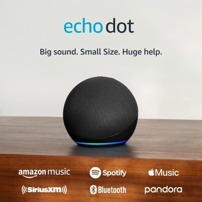 Parlante inteligente Amazon Echo Dot negro Parlante inteligente Amazon Echo Dot negro