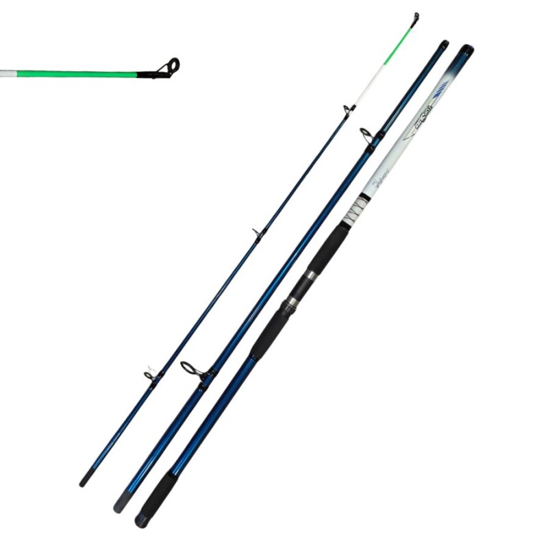 Caña Top Surf 4.23m 3 Tramo Fibra De Vidrio Lance 100-250g Blanco Caña Top Surf 4.23m 3 Tramo Fibra De Vidrio Lance 100-250g Blanco
