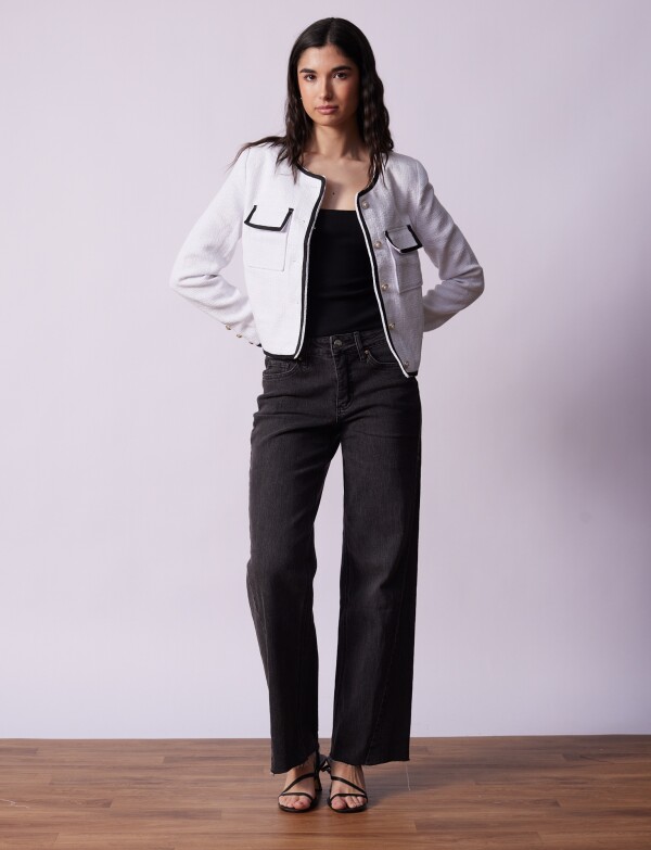 Chaqueta Tweed BLANCO/NEGRO