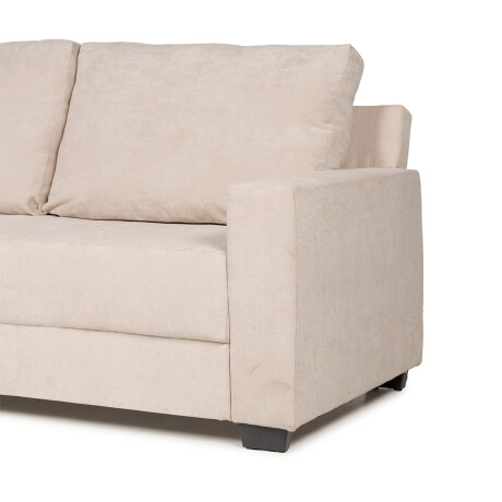 Sofá Modus (Outlet) - Tela Microfibra - 3 cuerpos Berlin 02 (Beige)