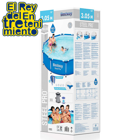 Piscina Bestway Estructural 4678 L 305x76cm + Bomba Bsw056679