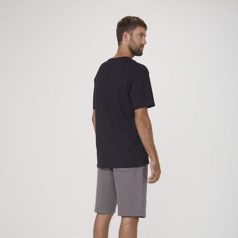 CAMISETA MM MASC PRETO ESCURO