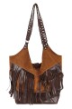 Tote Bag de cuero con flecos Oxido