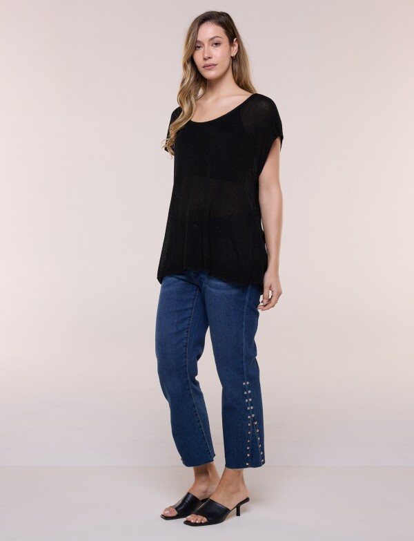 Blusa Lurex NEGRO