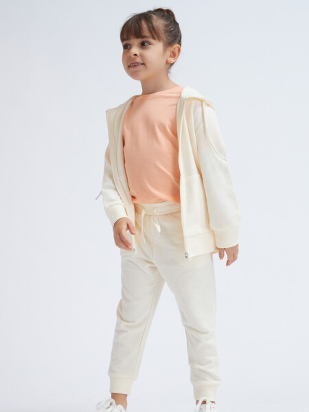 Pantalón deportivo jogger liviano Crudo