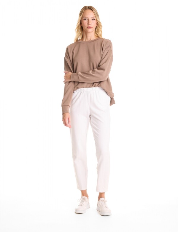 Pantalon Yoga Algodon BLANCO