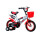 Bicicleta Rodado 14 Con Canasto Y Caramañola Niño Niña Lumax Rojo