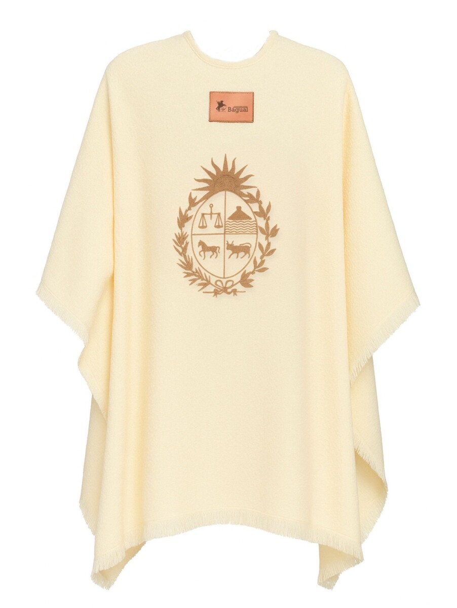 Ruana de Lana Merino - Fina Escudo Nacional 