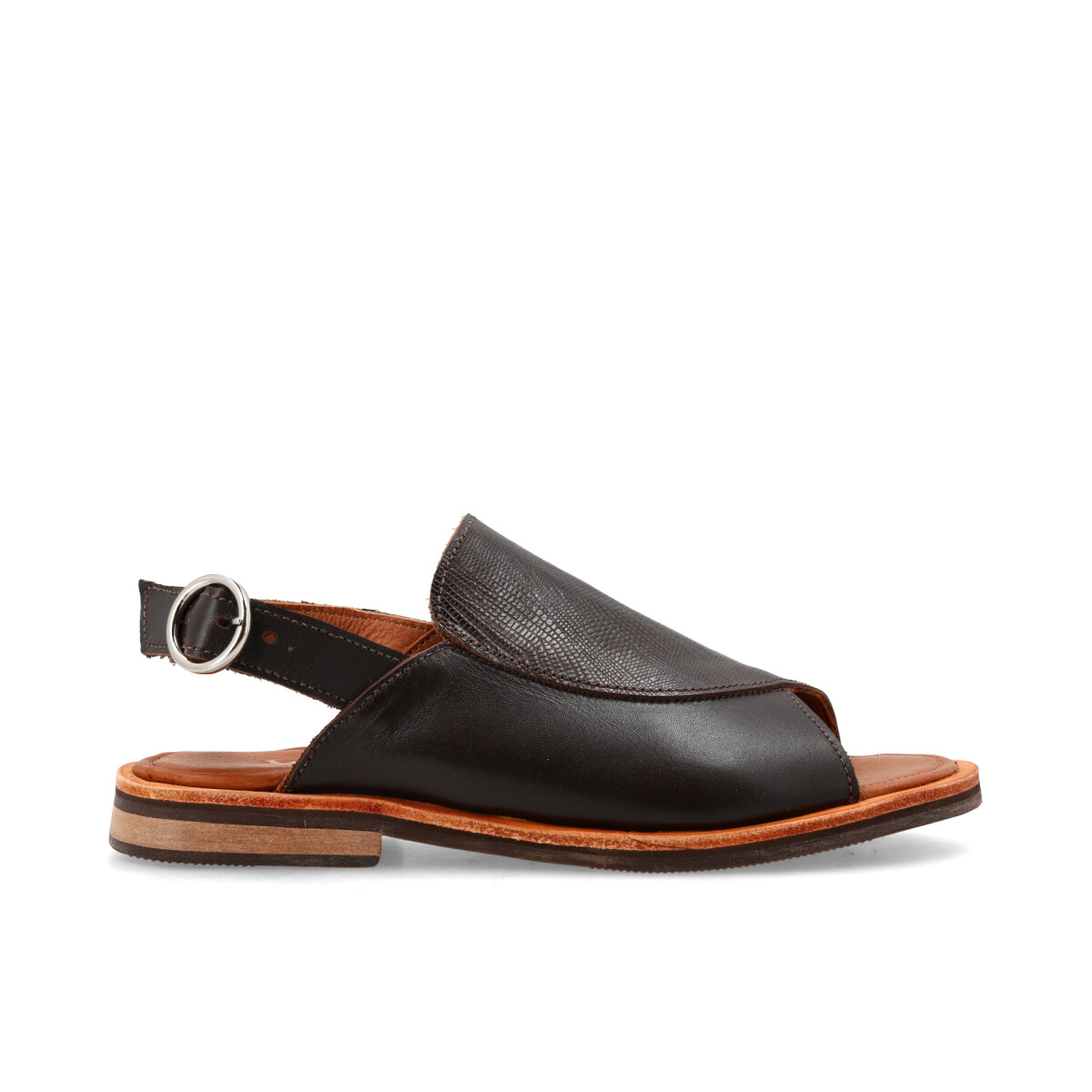 SANDALIAS CUERO - FATIMA - MARRON 