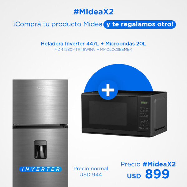 Heladera Inverter 447L + Microondas 20L Heladera Inverter 447L + Microondas 20L