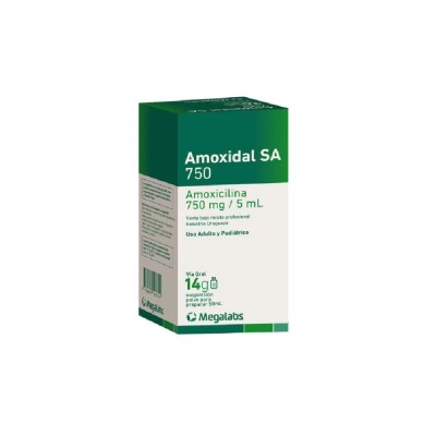 Amoxidal Sa Suspensión 750 Mg. 50 Ml. Amoxidal Sa Suspensión 750 Mg. 50 Ml.