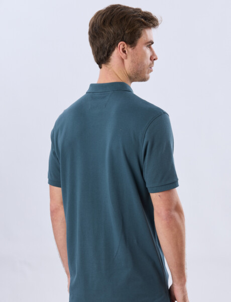 REMERA POLO LISA PIQUÉ Petroleo