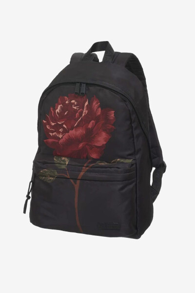 MOCHILA FLOR Negro