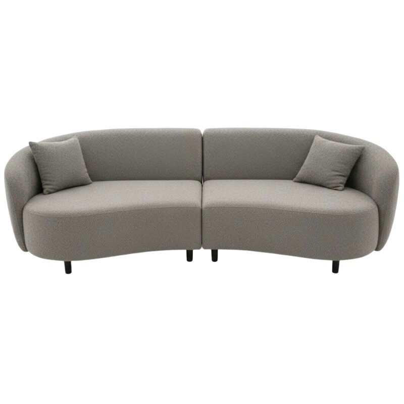 SOFA 4 PUESTOS 2PZS CURVED - GRIS 402244 (CD) DISC Unica