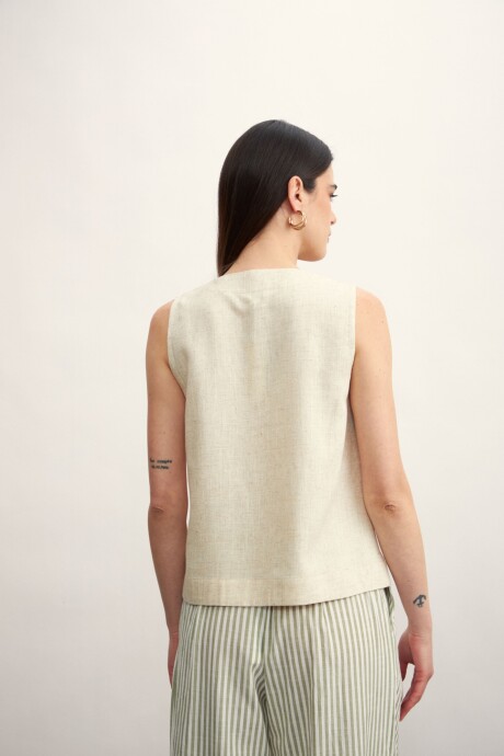 Chaleco Chelsy Beige