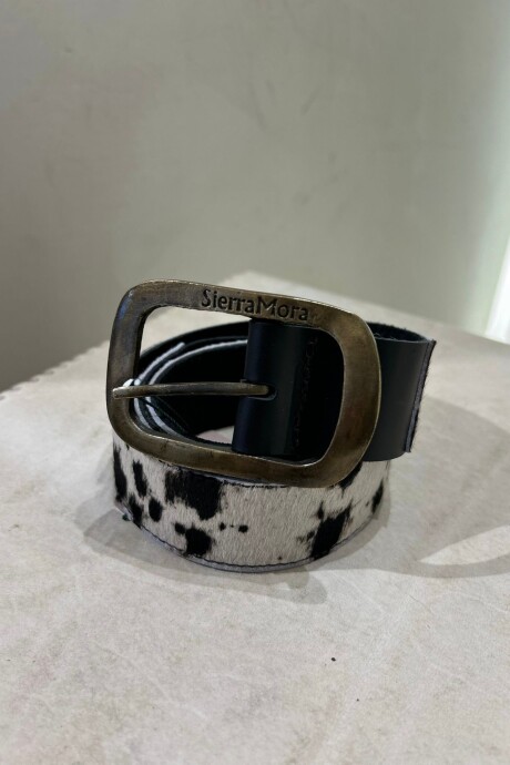 Print Belt Negro / Dorado