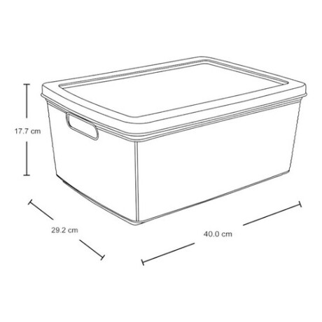 Canasta Multiuso con Tapa y Asas Rimax Fique 13.5 Litros Gris hielo