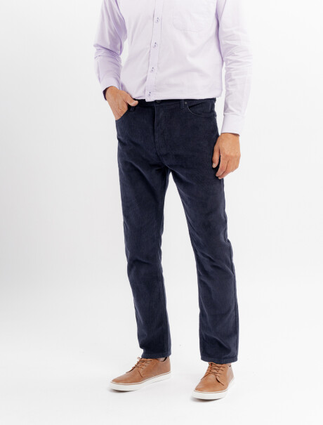 Pantalon pana azul