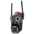 Cámara Triple Wifi Seguridad Exterior Nocturna 360 Exterior Color NEGRO