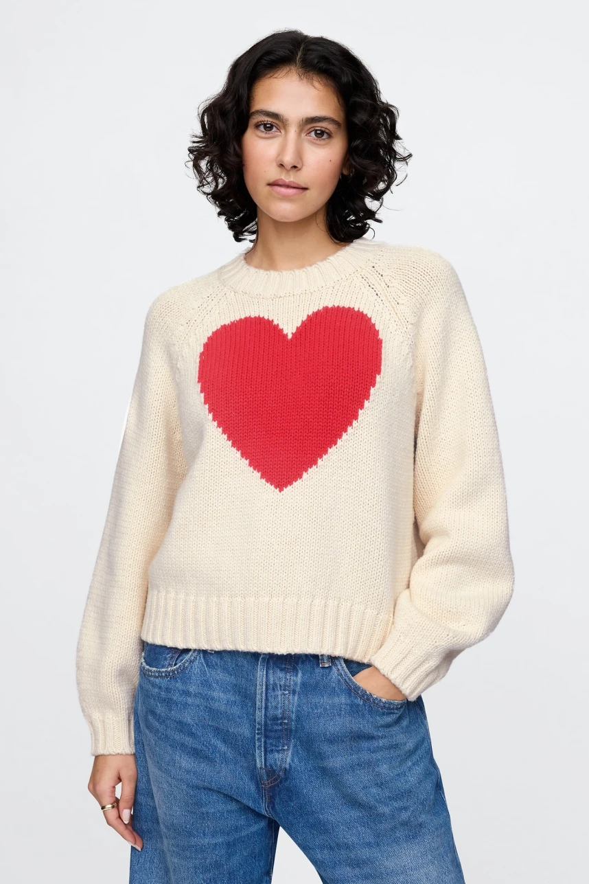 Buzo Relaxed Mujer Modern Red Heart