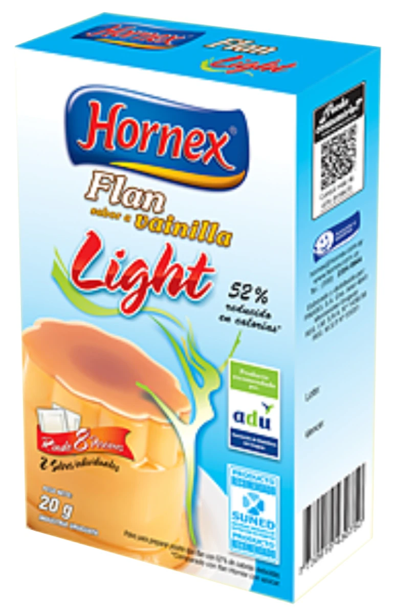 FLAN HORNEX LIGHT 20G 8P VAINILLA 