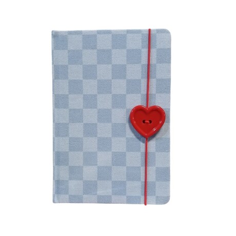 Cuaderno botón A5 rojo