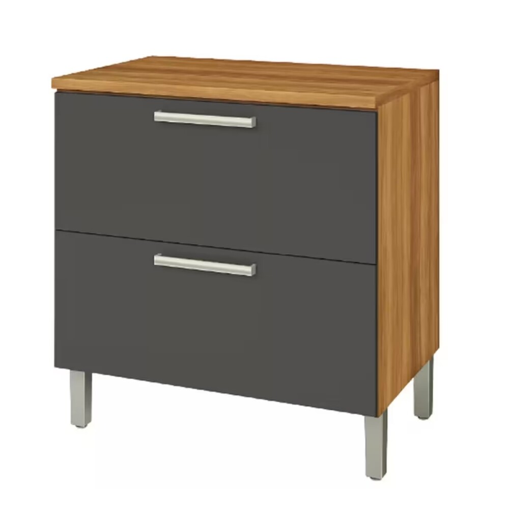 Bajo mesada Burguesa Gris 80cm 1 puerta 1 cajón Bajo Mesada Burguesa Gris 80cm 1 Puerta 1 Cajón