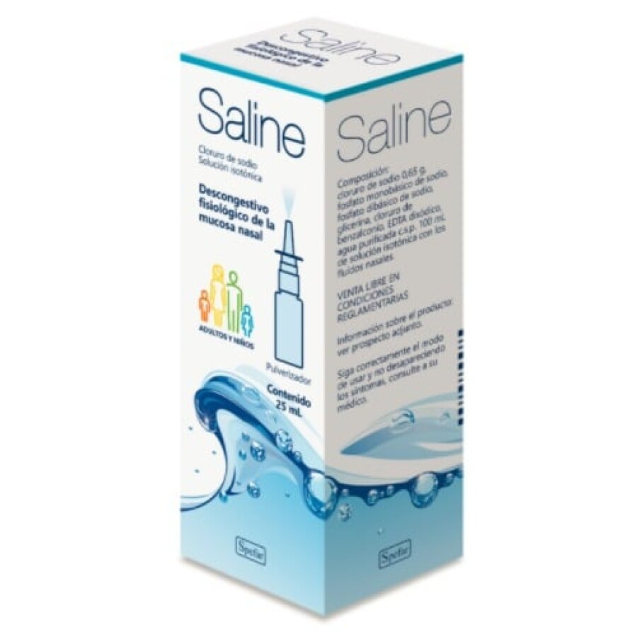 Gotas nasales solución salina 25 ml – Saline Gotas nasales solución salina 25 ml – Saline